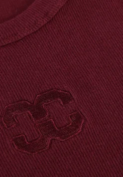 bordeaux co'couture top sahara embroidery tank top