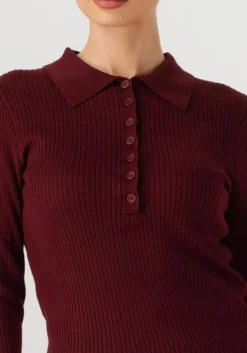 bordeaux co'couture trui bonny polo long sleeve