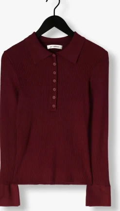 bordeaux co'couture trui bonny polo long sleeve