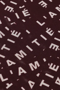 bordeaux haute l'amitié top l'amitie mesh ls o-neck