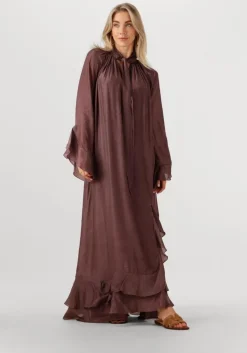 bordeaux mes demoiselles maxi jurk frelly