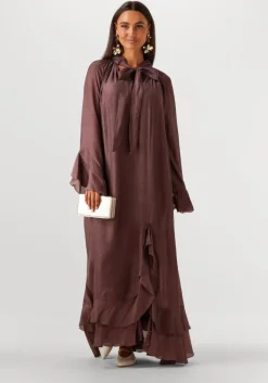 bordeaux mes demoiselles maxi jurk frelly