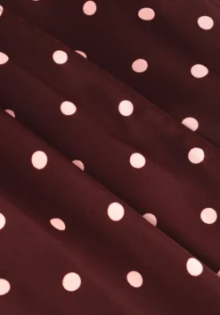 bordeaux neo noir midi jurk malinga dot dress