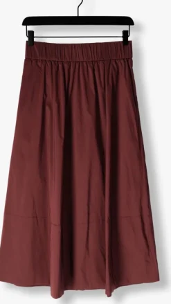 bordeaux neo noir midirok yara poplin skirt