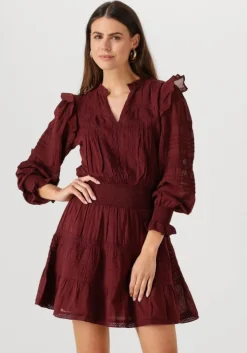 bordeaux neo noir mini jurk aran s voile dress