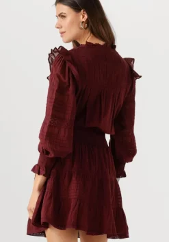 bordeaux neo noir mini jurk aran s voile dress