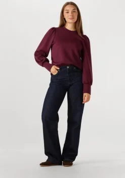 bordeaux object trui objandrea re l/s o-neck top