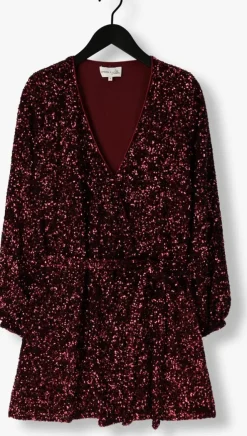bordeaux omoda atelier mini jurk x iris - ilse