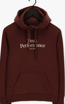 bordeaux peak performance trui w original hood