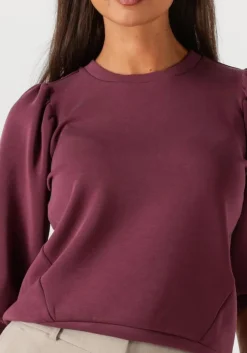 bordeaux selected femme t-shirt slftenny 3/4 sweat top