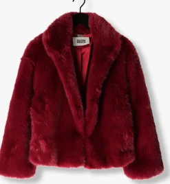 bordeaux silvian heach faux fur jas fur coat arillaga