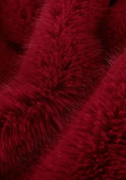 bordeaux silvian heach faux fur jas fur coat arillaga