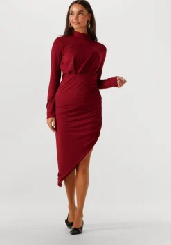 bordeaux silvian heach midi jurk midi dress kirundo