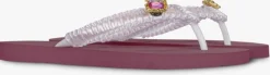 bordeaux uzurii teenslippers pink macrame switch
