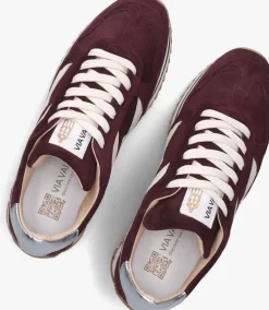 bordeaux via vai lage sneakers mikki alex
