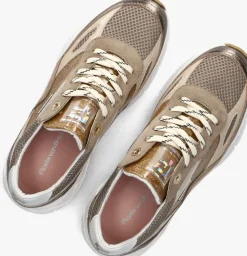 bronskleurig floris van bommel lage sneakers sfw-10101