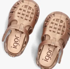 bronskleurig igor waterschoenen tobby solid