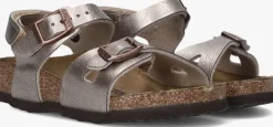 bronzen birkenstock platte sandalen rio as kids