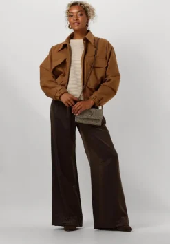 bronzen by-bar wijde broek benji metallic pant