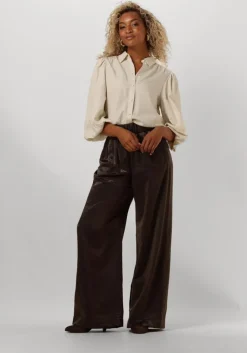 bronzen by-bar wijde broek benji metallic pant