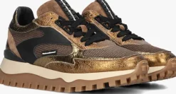bronzen floris van bommel lage sneakers sfw-10127 grommi