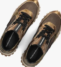bronzen floris van bommel lage sneakers sfw-10127 grommi