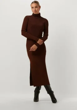 bronzen gestuz midi jurk silvigz ls long dress