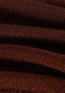 bronzen gestuz midi jurk silvigz ls long dress