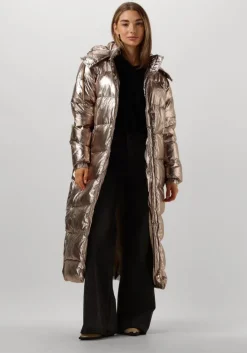 bronzen janice gewatteerde jas derrick