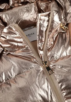 bronzen janice gewatteerde jas derrick