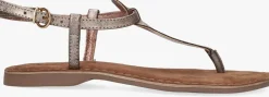 bronzen lazamani platte sandalen 75.422