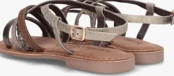bronzen lazamani platte sandalen 75.888
