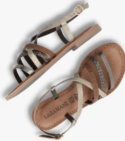bronzen lazamani platte sandalen 75.888
