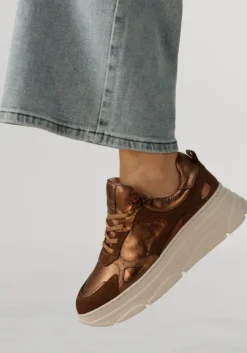 bronzen omoda lage sneakers jana