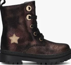 bronzen shoesme veterboots nt23w004