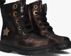 bronzen shoesme veterboots nt23w004