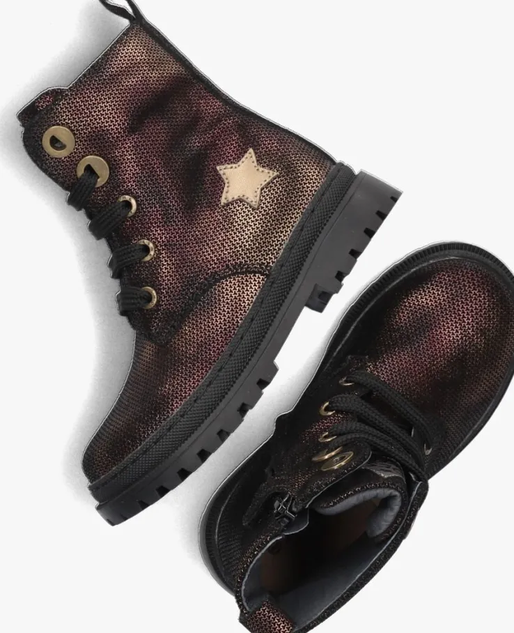 bronzen shoesme veterboots nt23w004