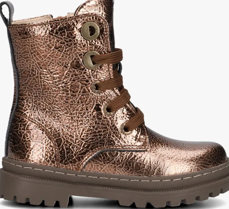 bronzen shoesme veterboots nt24w007