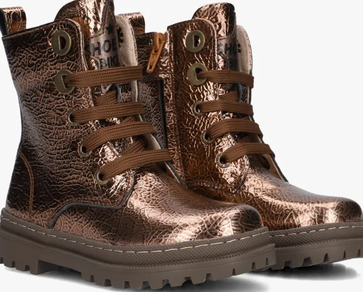 bronzen shoesme veterboots nt24w007