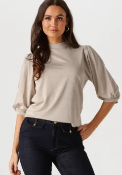 bronzen summum top short sleeve top soft lurex jersey