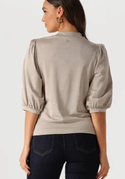 bronzen summum top short sleeve top soft lurex jersey