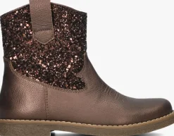 bronzen ton & ton enkelboots gyda