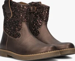 bronzen ton & ton enkelboots gyda
