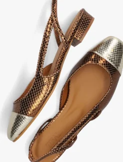 bronzen toral slingbacks luisa met