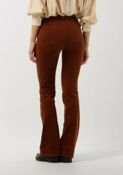 bruine 7 for all mankind flared broek lisha velvet caramel