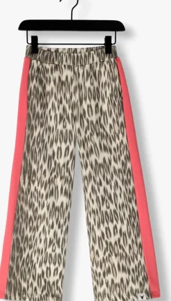 bruine alix mini flared broek animal pants