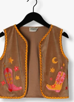bruine ammehoela gilet emmy