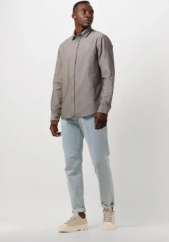 bruine anerkjendt casual overhemd aklouis l/s linen shirt