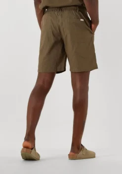 bruine anerkjendt korte broek aklt james cot/linen ela shorts