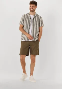 bruine anerkjendt korte broek aklt james cot/linen ela shorts